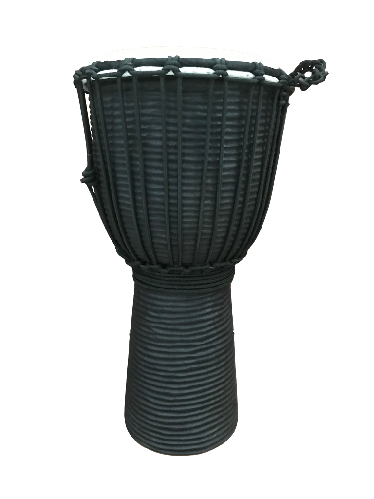 Sacred Sounds 20” Djembe - Jammer Series - Black Hand Carved Lines - Sacred  Sounds Music Store